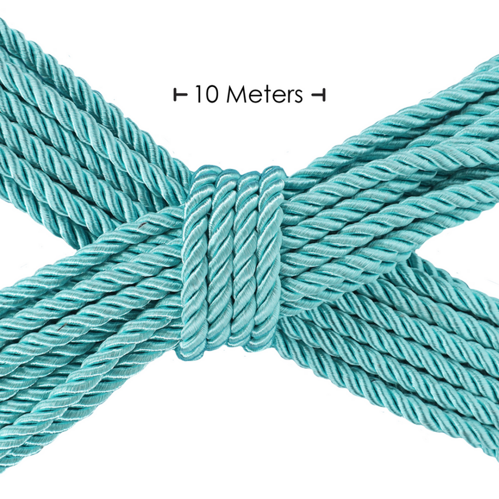 Polyester Bondage Rope - 32.8 ft / 10 m - Blue