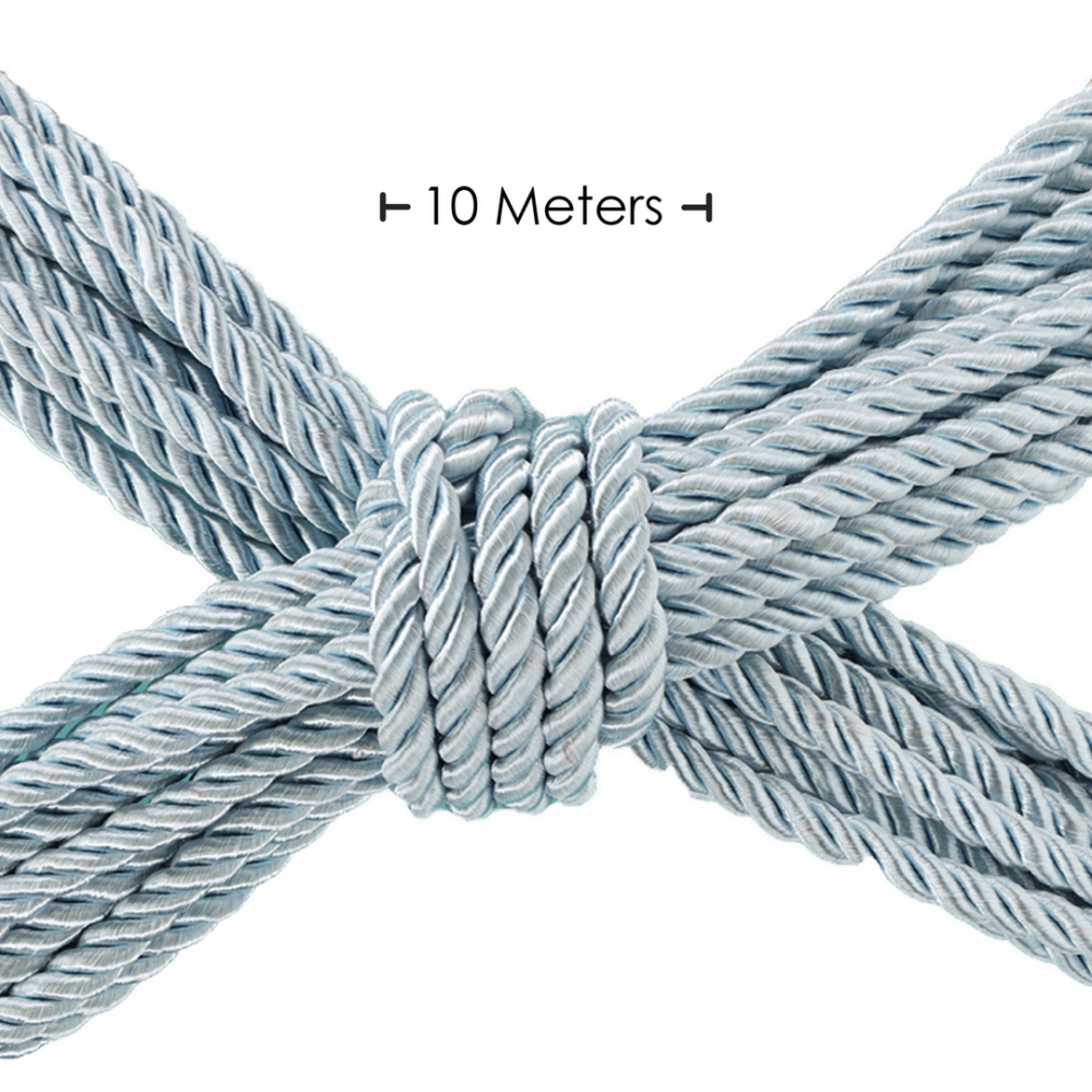 Polyester Bondage Rope - 32.8 ft / 10 m - Powder Blue
