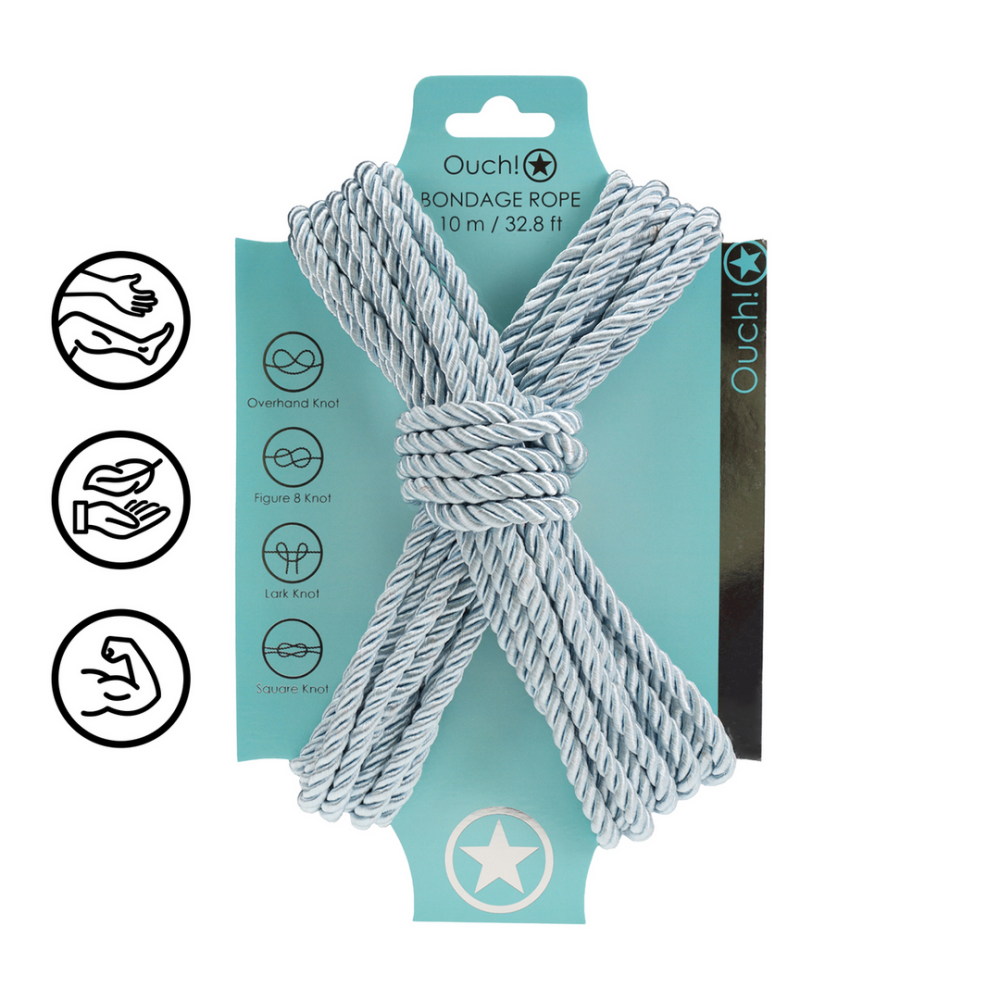 Polyester Bondage Rope - 32.8 ft / 10 m - Powder Blue