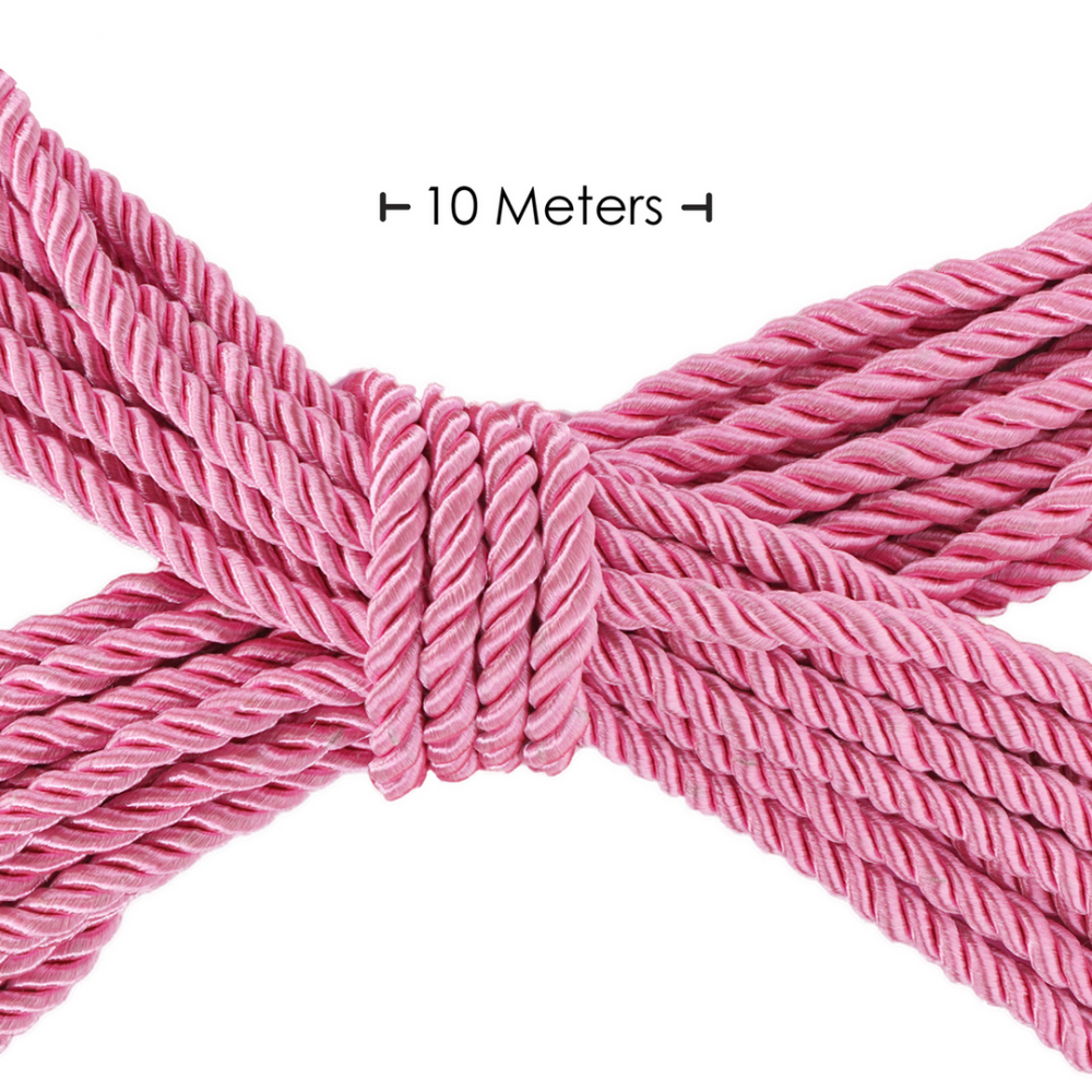 Polyester Bondage Rope - 32.8 ft / 10 m - Pink