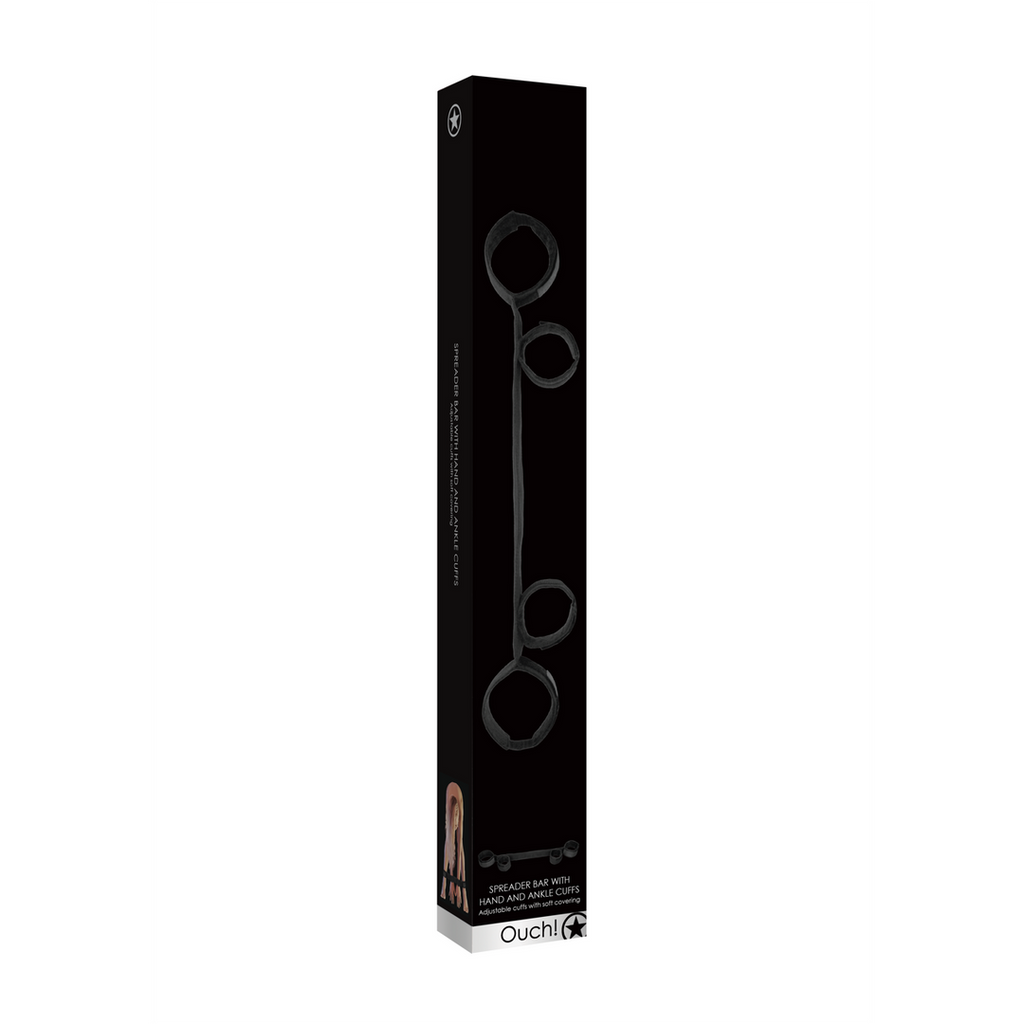 Spreader Bar with Hand and Ankle Cuffs