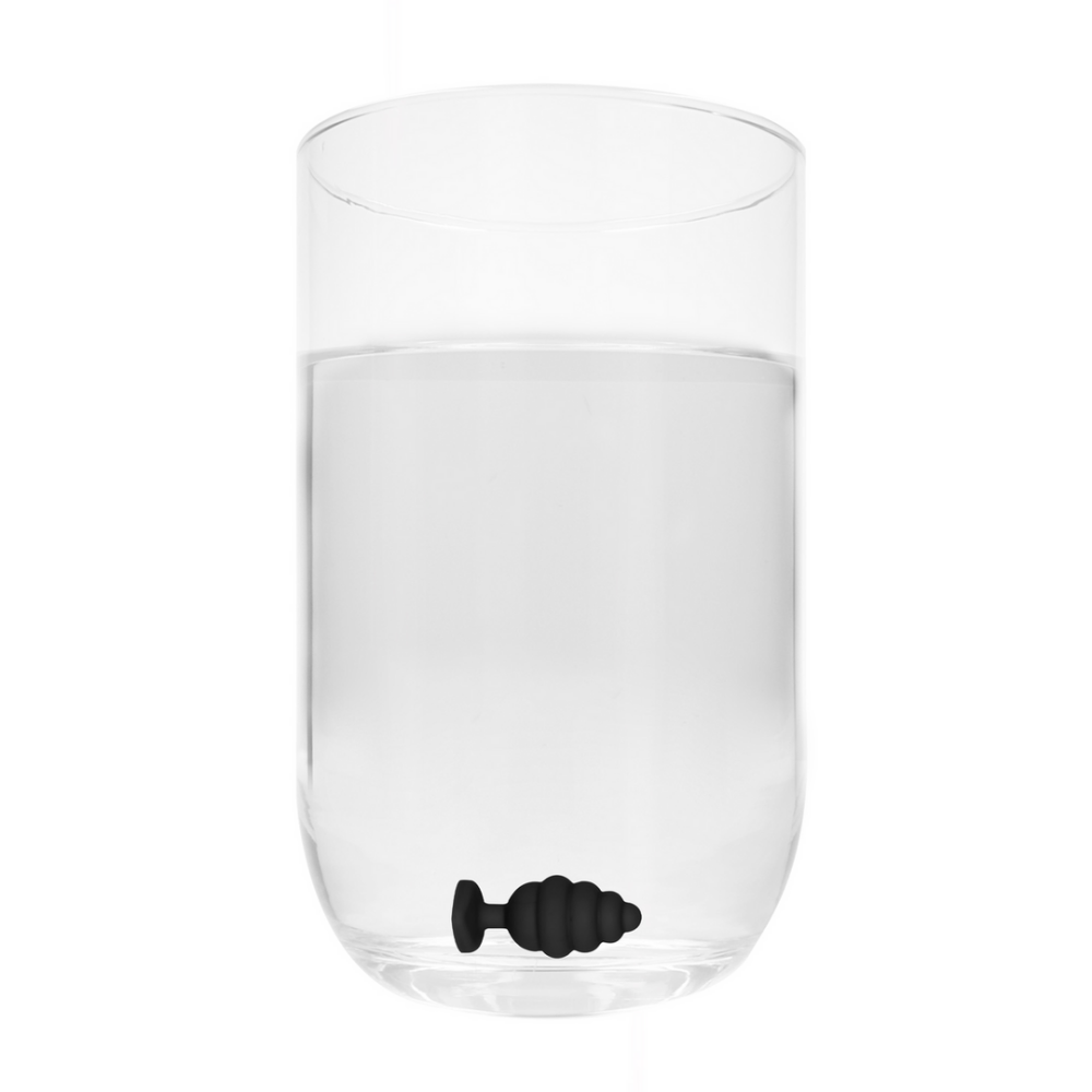 Ribbed Diamond Heart Plug - Large