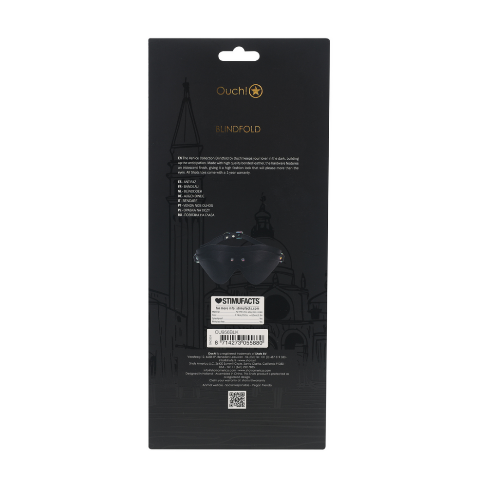 Venice Collection - Blindfold - Black