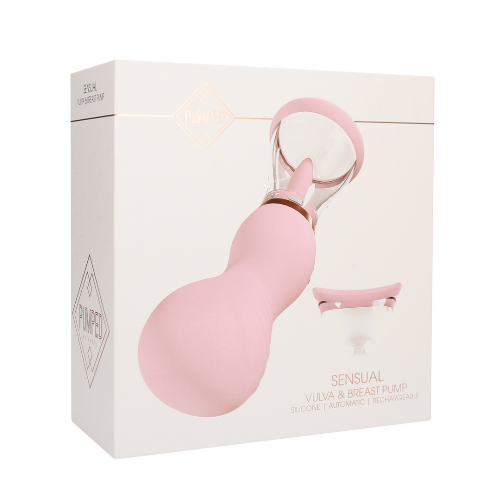 Sensual - Rechargeable Vulva and Breast Pump - Pink