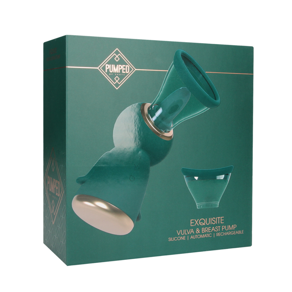 Exquisite - Rechargeable Vulva and Breast Pump - Forest Green