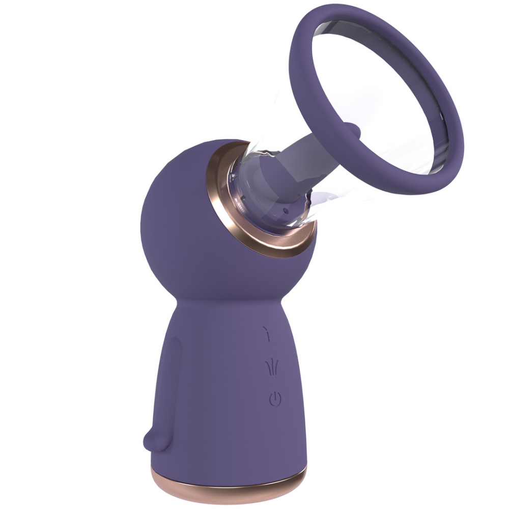 Exquisite - Rechargeable Vulva and Breast Pump - Purple