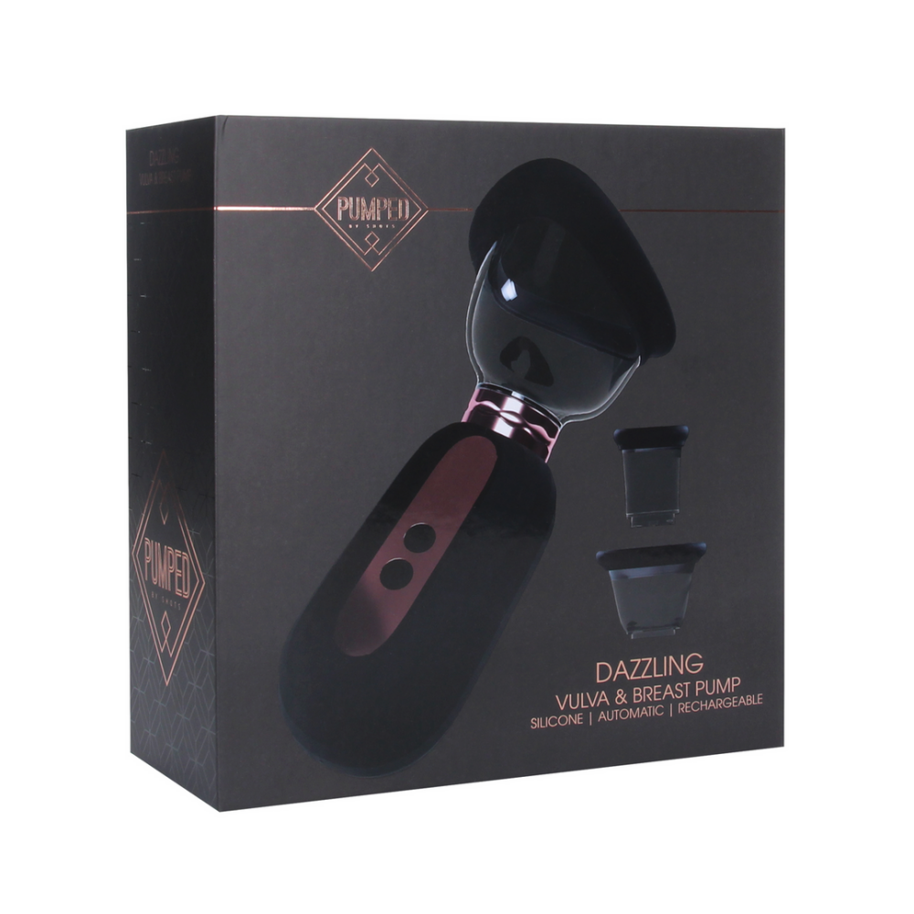 Dazzling - Rechargeable Vulva and Breast Pump - Black