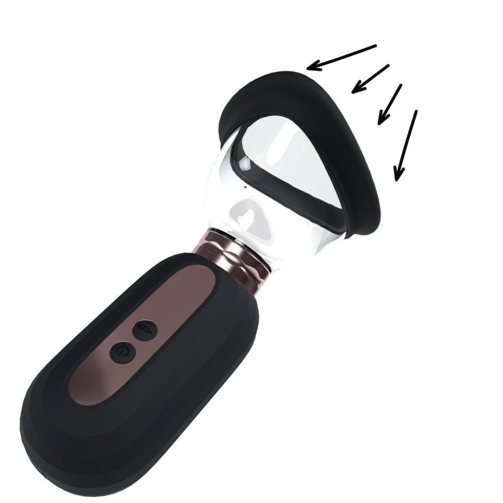 Dazzling - Rechargeable Vulva and Breast Pump - Black