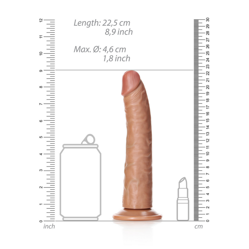 Slim Realistic Dildo with Suction Cup - 8 / 20,5 cm